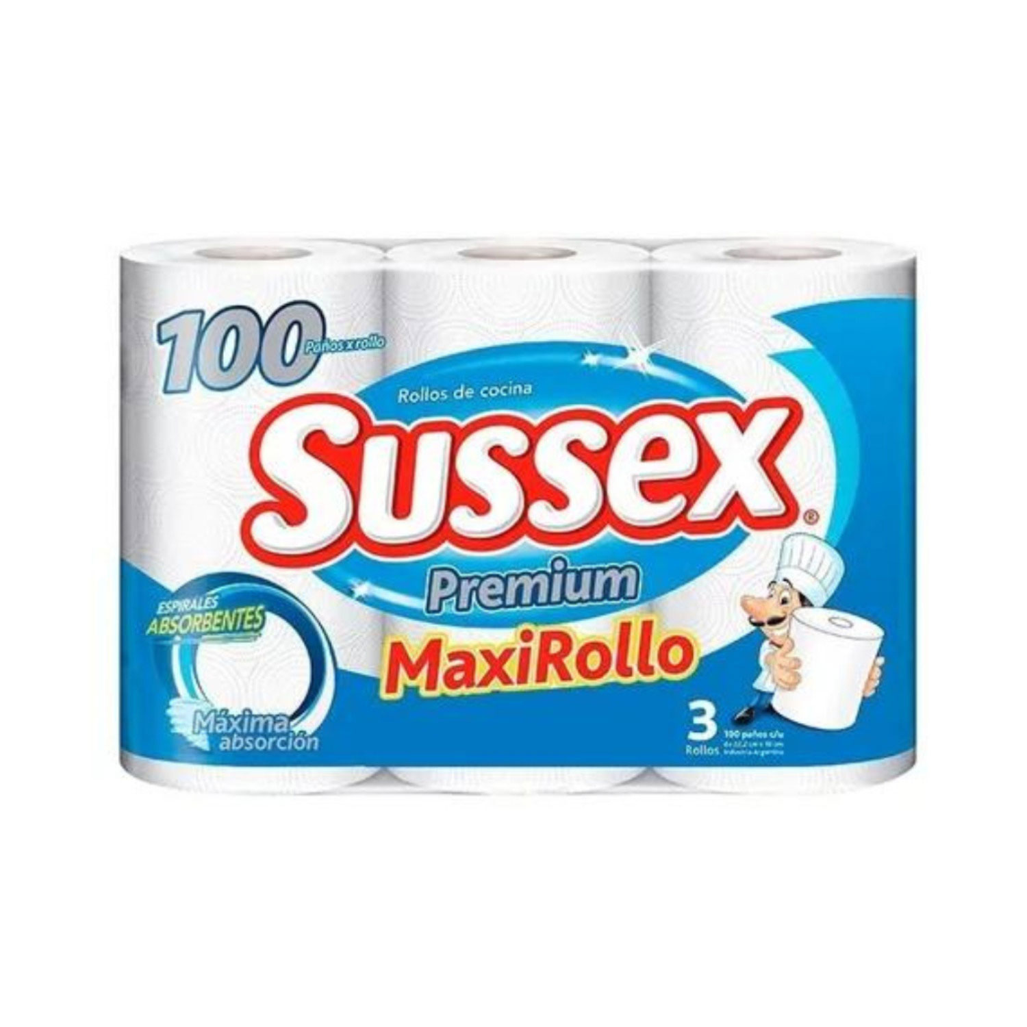 Rollos de Cocina Sussex Premium Maxi Rollo X 3 U