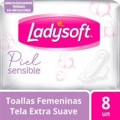 Alternative view of Toallitas Ladysoft Piel Sensible Tela Extra Suave Con Alas X 8 U