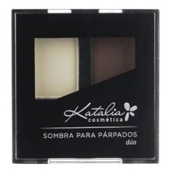 Sombra De Ojos Compacta Katalia Duo 16 Marron y Natural Mate X 24 Gr