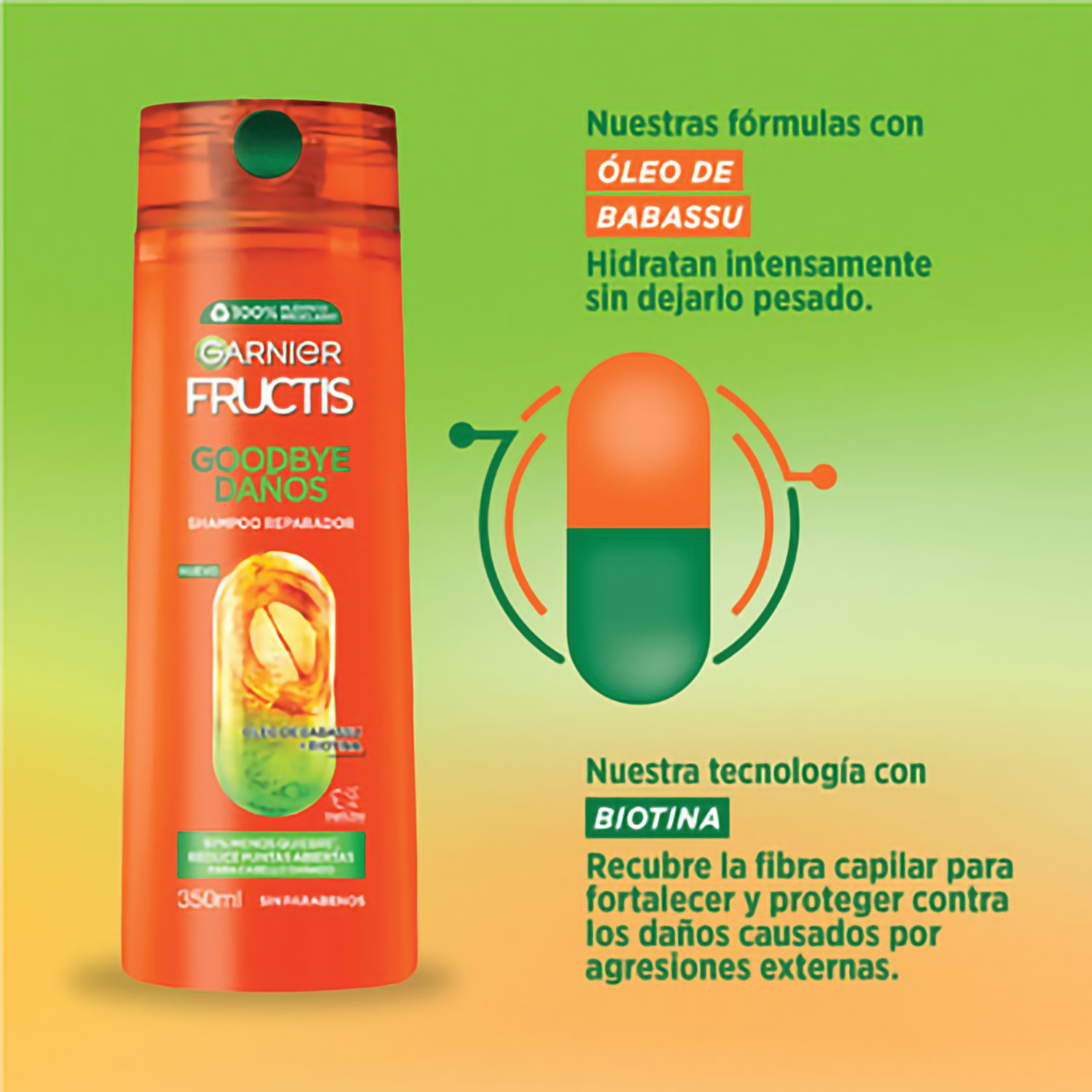 Shampoo Fructis Oil Control X 350 Ml - Imagen 4