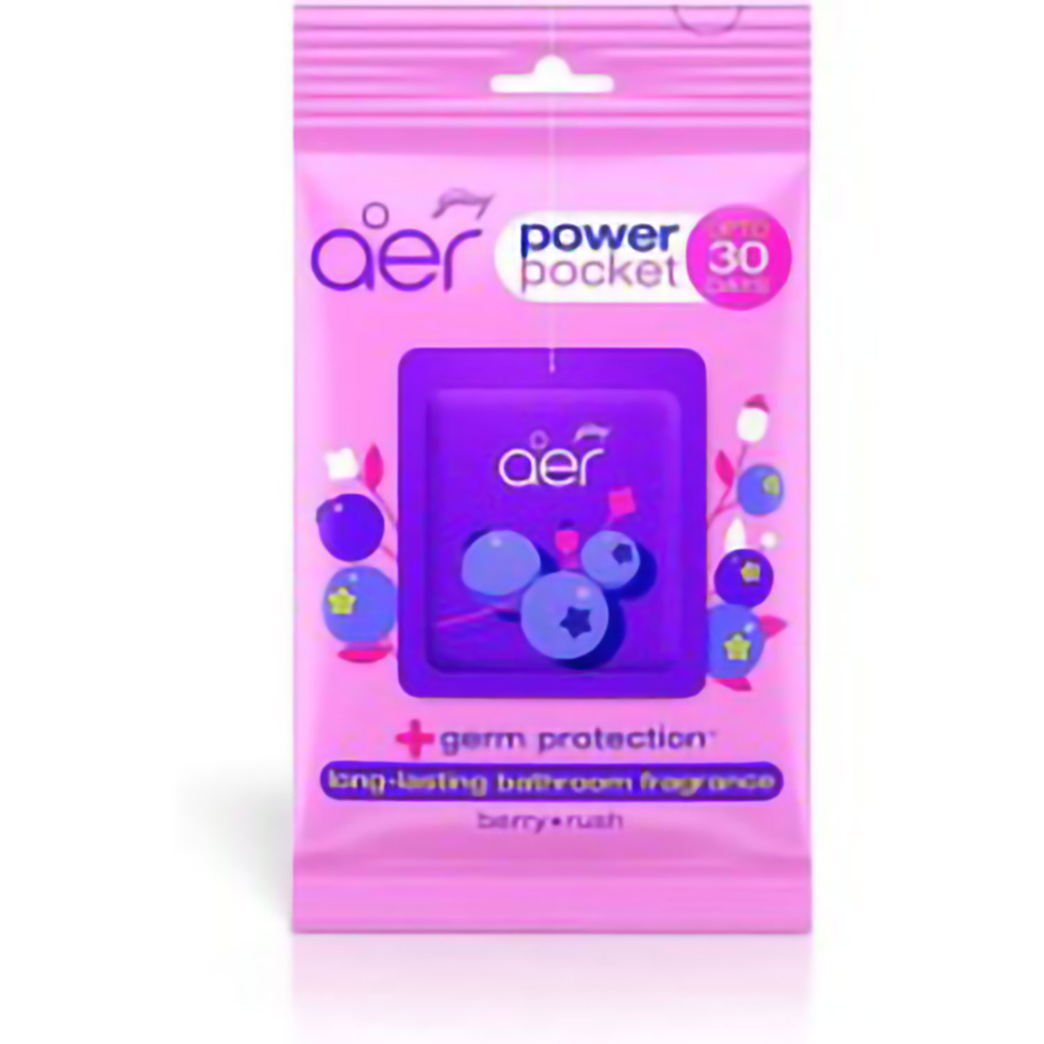 Aromatizante Para Baño Aer Power Pocket Berry Rush X 1 U