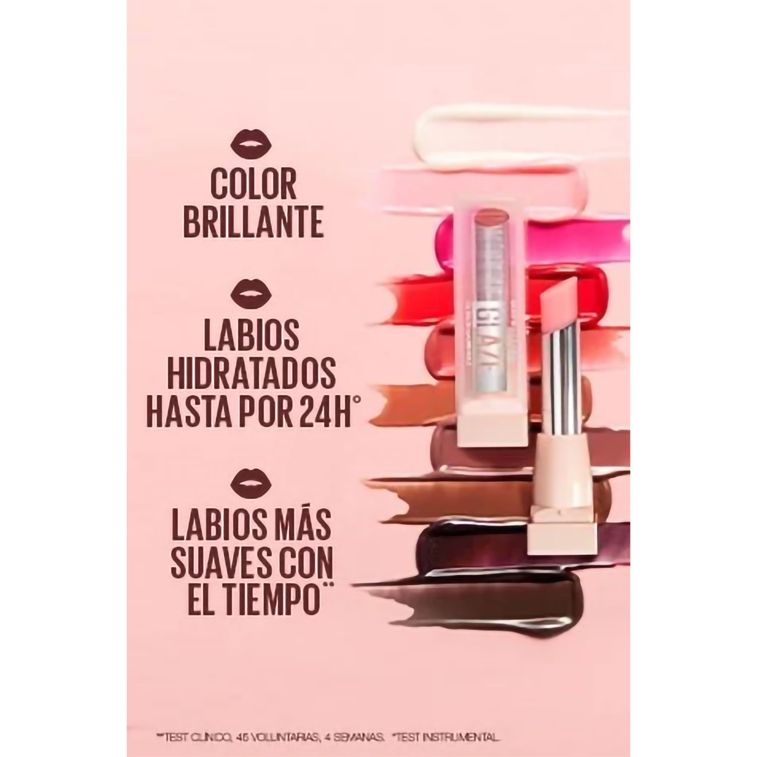 Balsamo Labial Hidratante Maybelline Lifter Glaze 001 Clear Crave X 2,8 Gr - Imagen 4