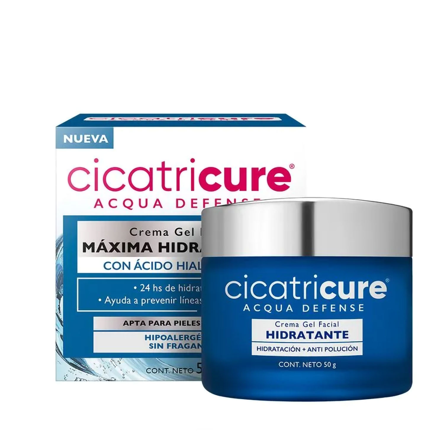 Crema Gel Facial Cicatricure Acqua Defense X 50 Gr - Imagen 3