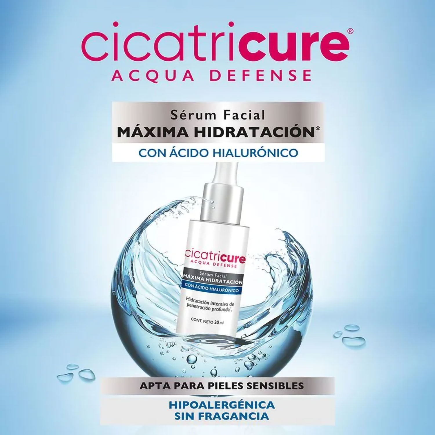 Serum Facial Cicatricure Acqua Defense X 30 Ml - Imagen 5