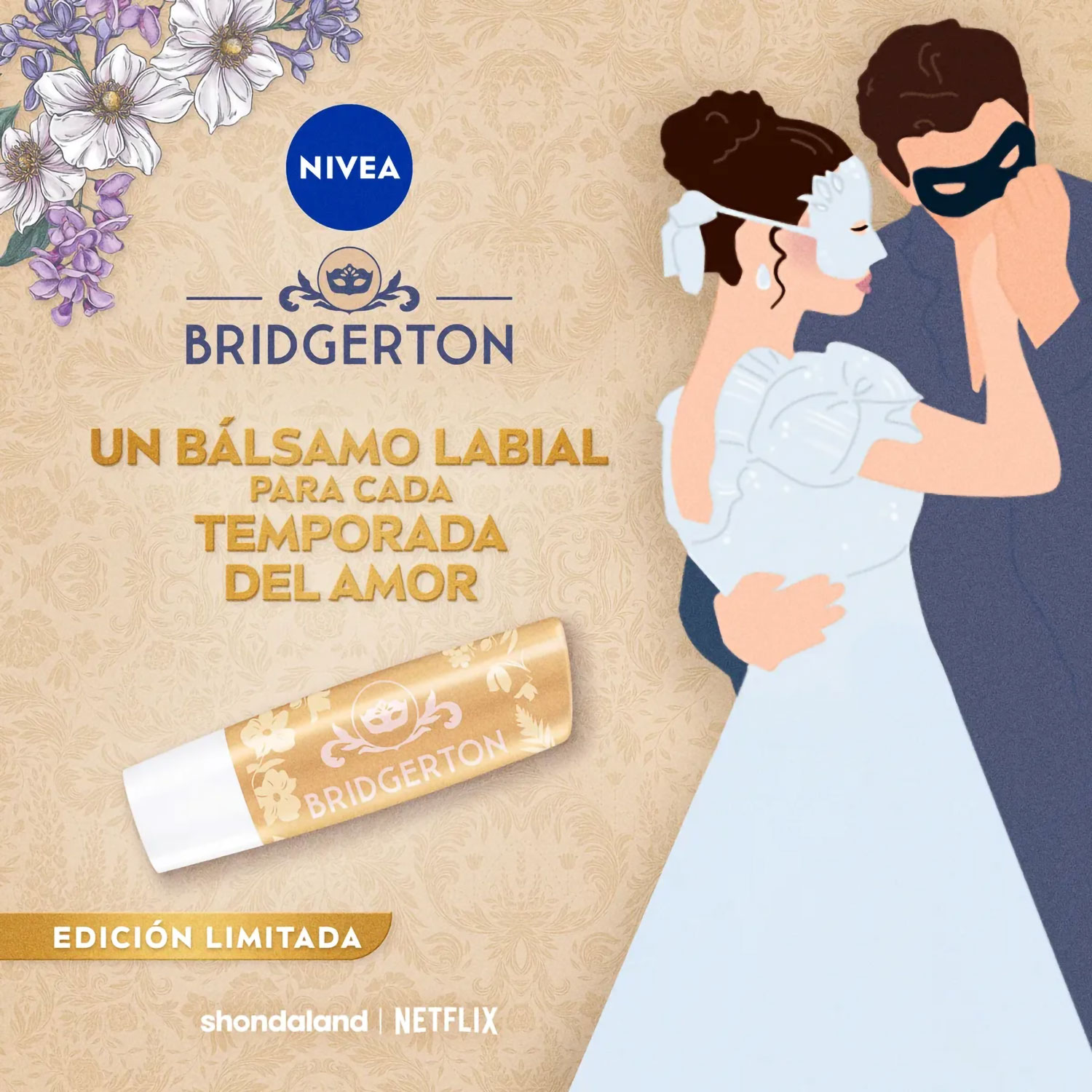 Balsamo Labial Nivea Bridgerton Vainilla Biscuit X 4,8 Gr - Imagen 4