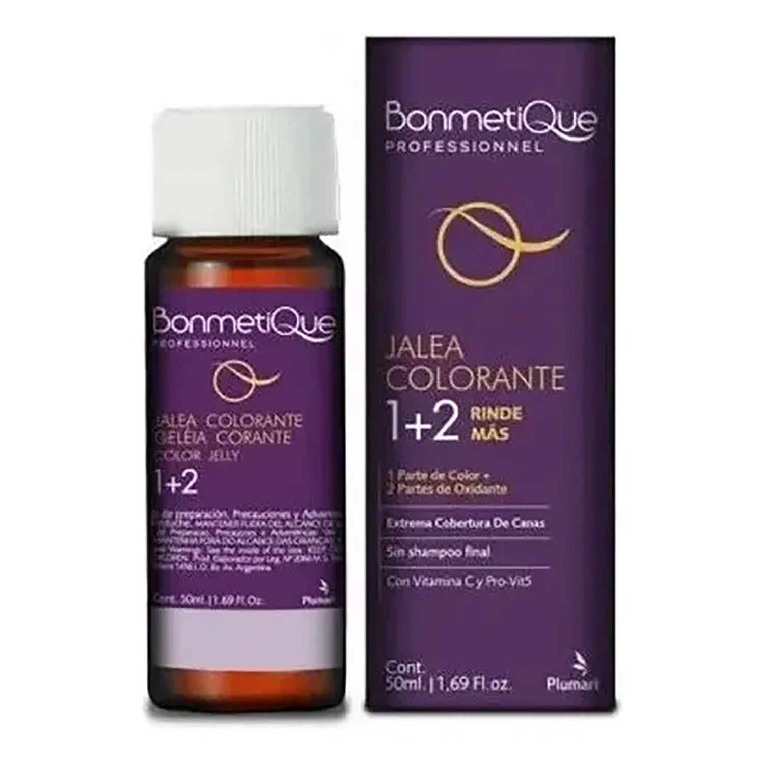 Jalea Colorante BonmetiQue 1+2 8.31 Rubio Claro Dorado Menta X 50 Gr