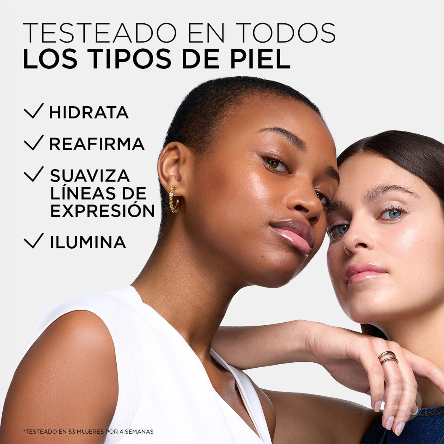 Crema Líquida Facial Loreal Revitalift Glass Skin X 50 Ml - Imagen 7