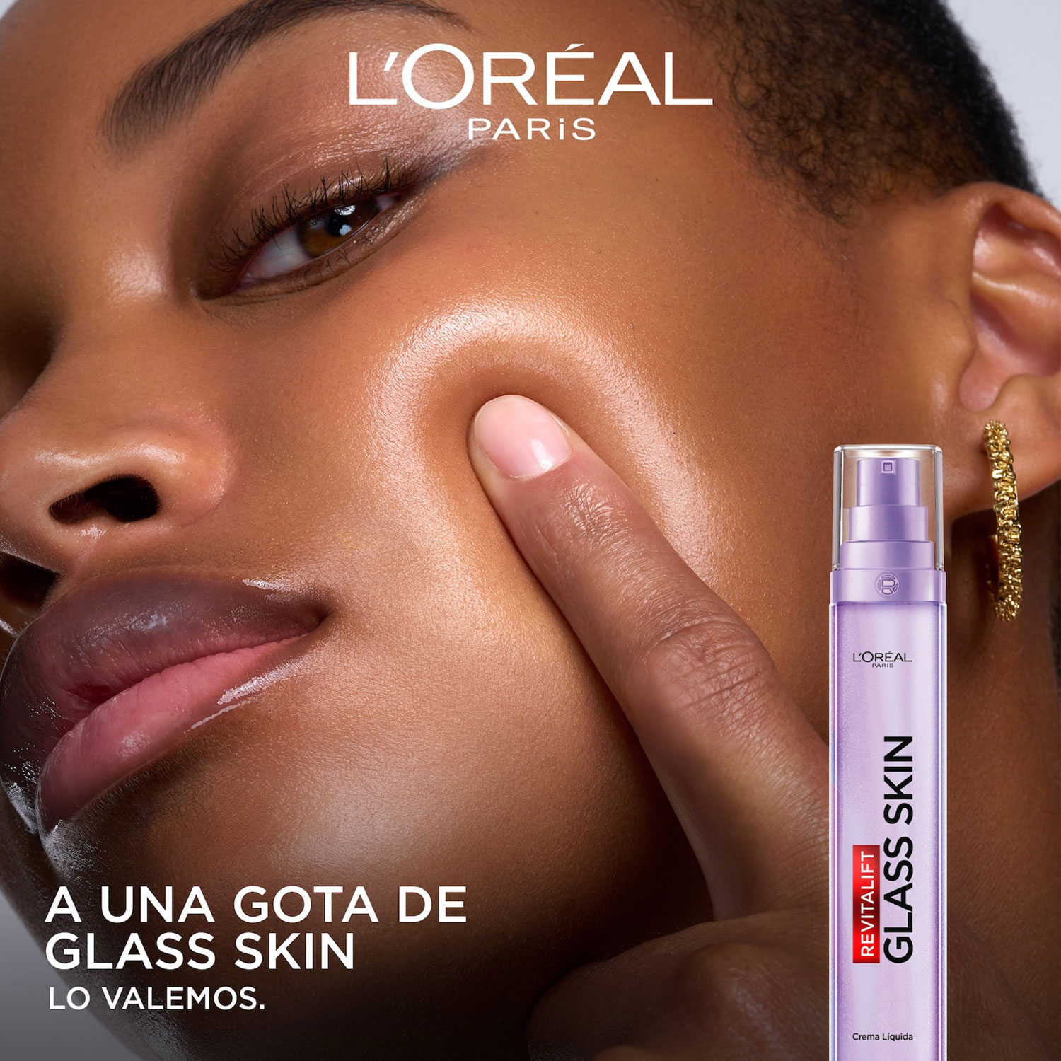 Crema Líquida Facial Loreal Revitalift Glass Skin X 50 Ml - Imagen 9