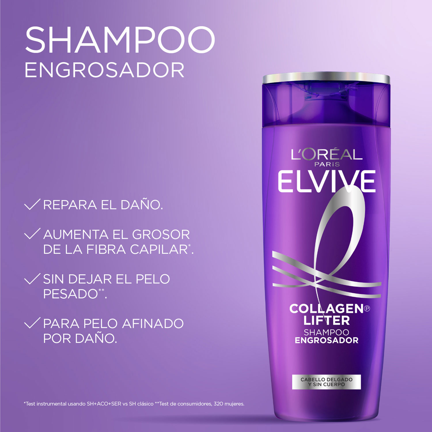 Shampoo Elvive Collagen Lifter X 200 Ml - Imagen 3