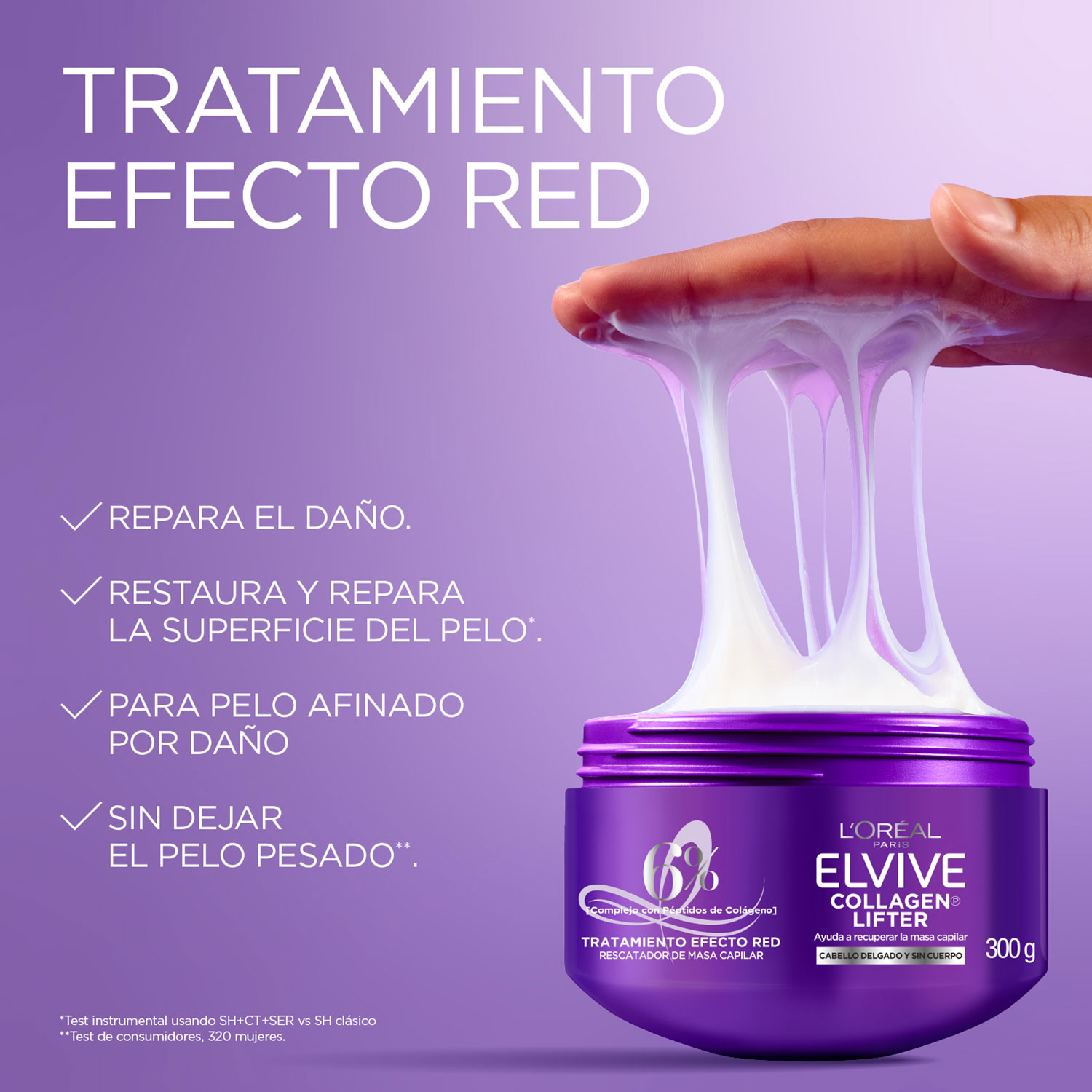 Tratamiento Capilar Elvive Collagen Lifter X 300 Gr - Imagen 3