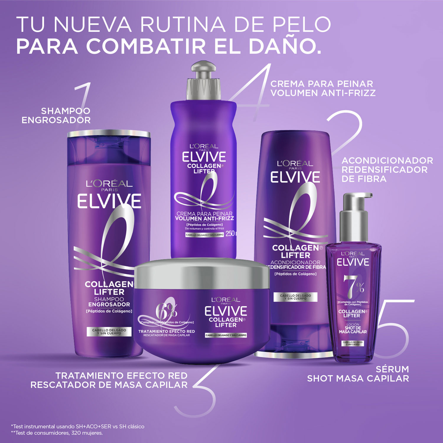 Serum Capilar Elvive Collagen Lifter X 100 Ml - Imagen 7