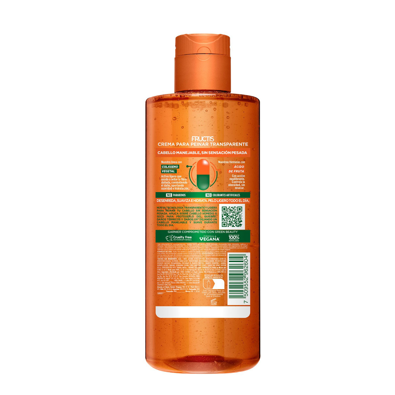 Crema para Peinar Fructis Goodbye Daños Oil Control X 300 Ml - Imagen 3