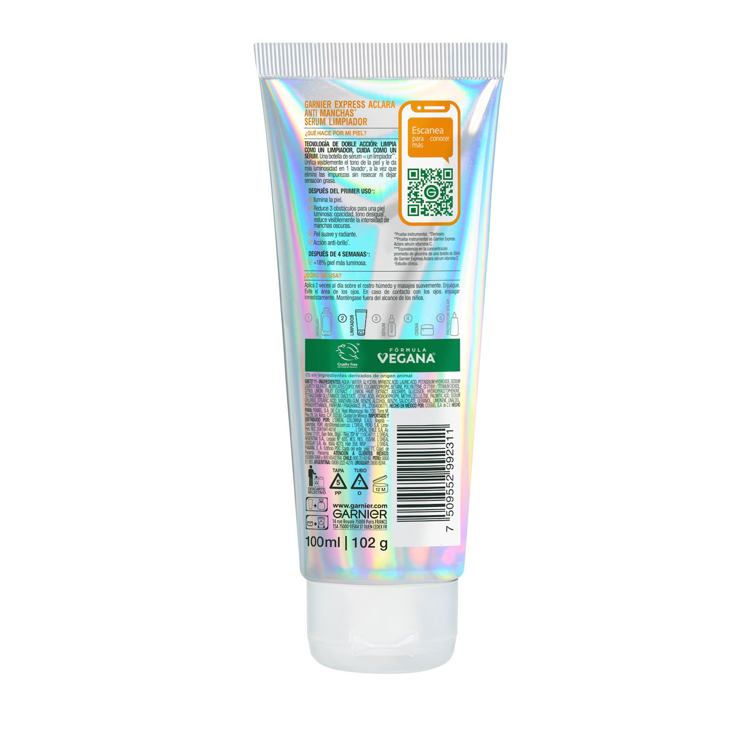 Serum Limpiador Garnier Vitamina C X 100 Ml - Imagen 2