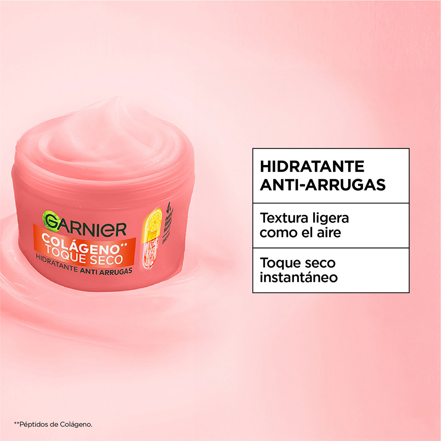 Crema facial Hidratante Garnier Toque Seco Colágeno X 85 Gr - Imagen 3