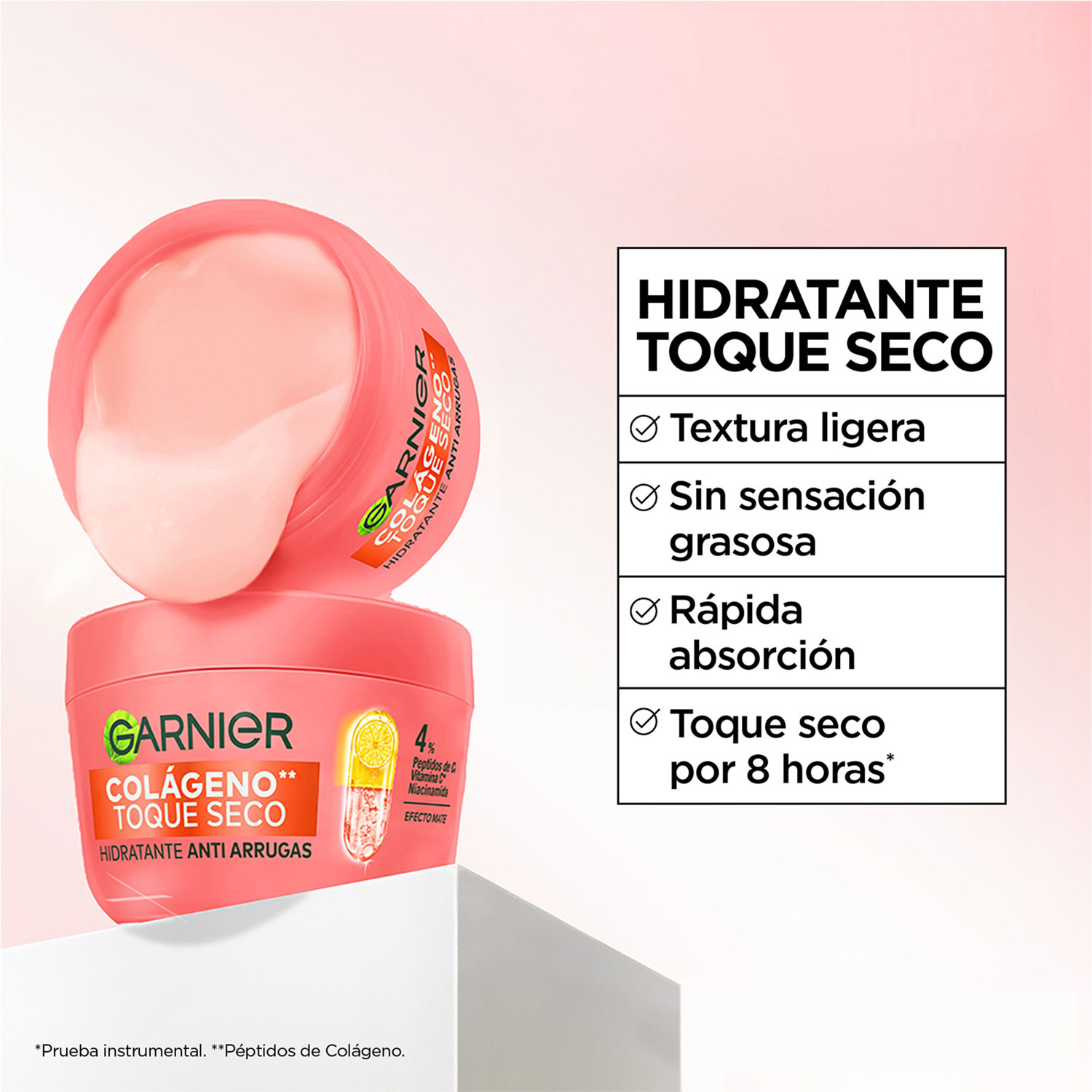 Crema facial Hidratante Garnier Toque Seco Colágeno X 85 Gr - Imagen 7