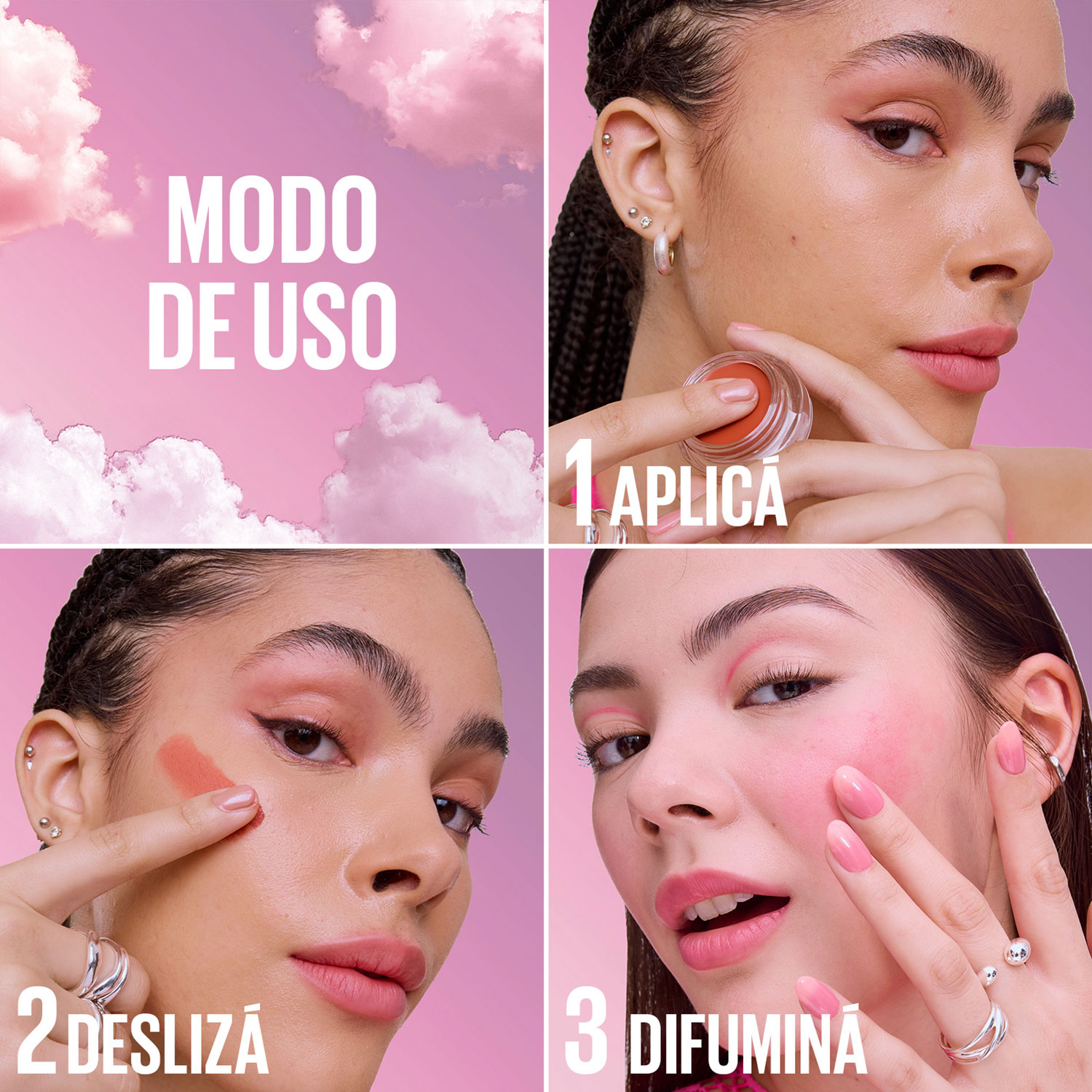 Rubor en Mousse Maybelline Cloudtopia Divine Crimson X 5 Gr - Imagen 8