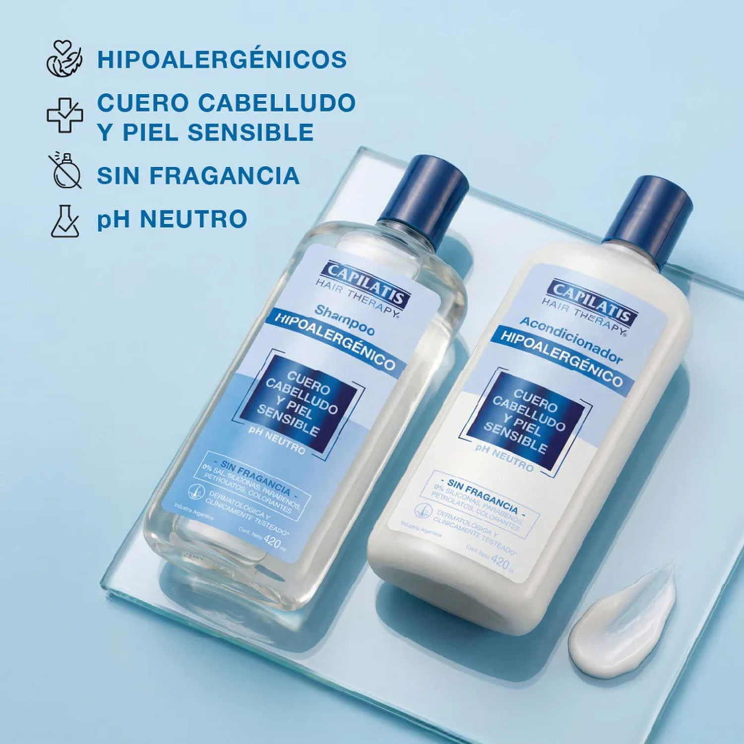 Acondicionador Capilatis Hipoalergénico X 420 Ml - Imagen 3